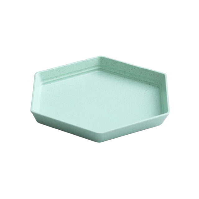 Assiettes en Paille de Blé Mini Plateau en Paille de Blé Réutilisable Carré Lavable au Lave-Vaisselle et au Micro-Ondes Non Fragile Enfant Adulte Animal de Compagnie Trajet Assiettes Compatibles au Micro-Ondes