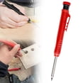thumbnail image 1 of Cosmug Carpenter Pencil, Red Woodworking Marking Pen for DIY Projects, Construction and Framing, Carpenter Pencil, Marking Tool,Woodworking Pencil,RD1,1PC, 1 of 9