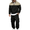 thumbnail image 2 of Mens Long Sleeve, Casual Tracksuit with Hood and Elastic Waist, 2 of 8