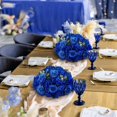 thumbnail image 4 of CHOK Artificial Flower Kissing Balls for Wedding Table Centerpieces 10Pcs 14.2 Large White Fake Roses Hydrangea Flower Arrangement, 4 of 7