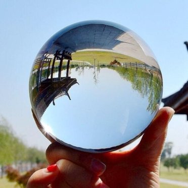 Magic Asian Natural Quartz Clear Crystal Healing Ball Sphere 40mm