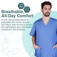 thumbnail image 4 of M&M SCRUBS Men's Scrub Set Medical Scrub Top and Pants, 4 of 6