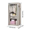 thumbnail image 2 of Feltree Easy Assembly Fabric Closet Organizer for Bedroom Storage, Multifunctional Wardrobe with Shelves and Drawers, Waterproof and Space Saving Design, 2 of 7