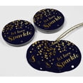 thumbnail image 4 of Inkdotpot Gold Foil Paper Hang Tags Let Love Sparkle Wedding Favor Tags 100 Pieces, 4 of 6