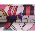 thumbnail image 5 of oneOone Velvet Light Purple Fabric Abstract Comic Face Fabric For Sewing Printed Craft Fabric By The Yard 58 Inch Wide, 5 of 5