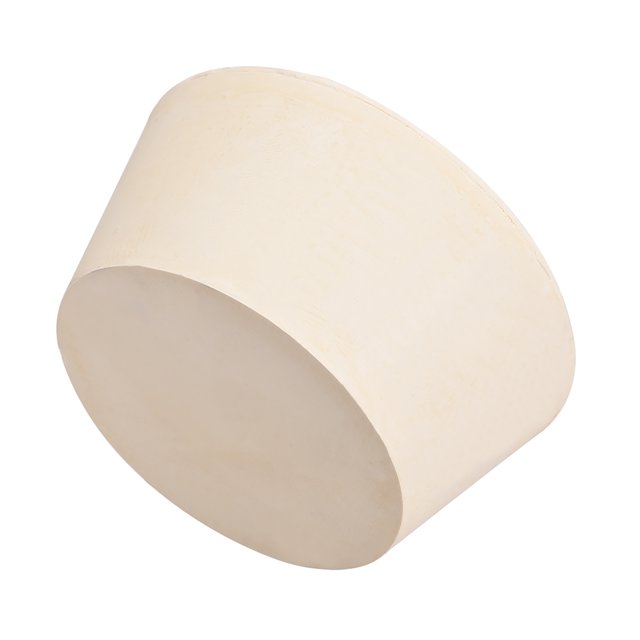 Unique Bargains White Tapered Shaped Solid Rubber Stopper for Lab Tube Stopper Size #20
