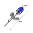 thumbnail image 5 of Artificial Rose Branch Decoration Lustrous Durable Faux Crystal Flower Fake Rose Branch, 5 of 5