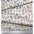 thumbnail image 2 of Soimoi Poly Georgette Fabric Flower Artistic Print Sewing Fabric Yard 42 Inch Wide, 2 of 3