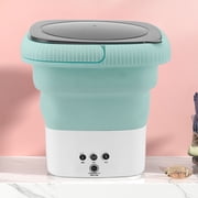 Convenient Laundry Solution Portable Washing Machine ABS Mini Size Washer Noiseless Mini Foldable Laundry Bucket Washer For RV Travel Apartment US Plug 120 To 240V Portable
