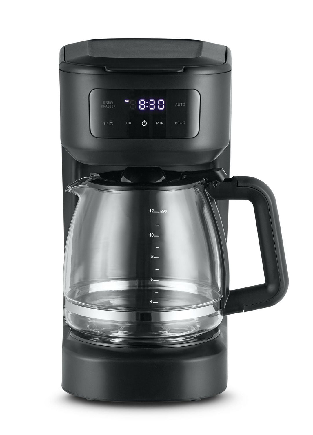 Mainstays Programmable 12 Cup Coffee Maker with Touchscreen, Black
