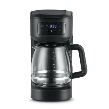 Mainstays Programmable 12 Cup Coffee Maker with Touchscreen, Black
