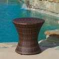 thumbnail image 1 of Angela Wicker Outdoor Brown Accent Table, 1 of 4