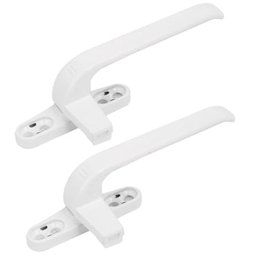 Unique Bargains Alliage d'Aluminium Fermeture de Fenêtre Poignée Poignée Poignée Main Droite Blanc 2pcs