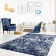thumbnail image 5 of Sofia Blue Ivory Vintage Area Rug 2' x 3'3", 5 of 5