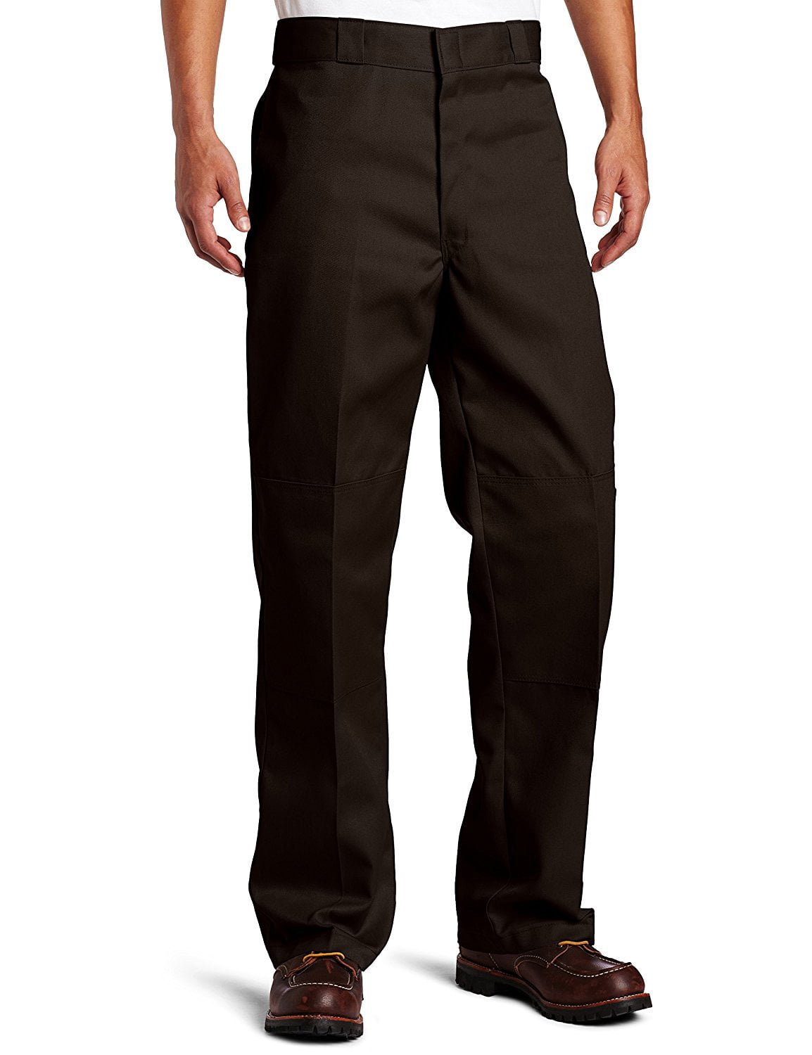 Dickies Mens Loose Fit Double-Knee Work Pant, 32W x 32L, Dark Brown