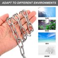 thumbnail image 3 of Unique Bargains 304 Stainless Steel Coil Chain, 4/25 Inch x 16.4 Ft, Metal Plain Link Chain, Rustproof Hardware Cable, 3 of 7