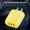 thumbnail image 4 of WIFKLSIIPG 3-port USB Charging Head Macaron Color Matching Charging Head Portable USB Charging Head, 4 of 4