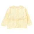 thumbnail image 1 of FAOWME Veste pour Filles Tout-Petits Été Automne Veste à Col pour Enfants Jaune 4-5 Ans, 1 of 5