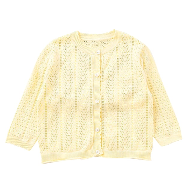 FAOWME Veste pour Filles Tout-Petits Été Automne Veste à Col pour Enfants Jaune 4-5 Ans