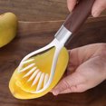 thumbnail image 1 of Oleegame 1PC Kitchen Utensils Set Multifunctional Practical Fruit Fruit Platter Carved Set Fruit Spoon Watermelon Spoon Tool Yellow, 1 of 9