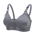 thumbnail image 2 of Qertyioot Women's Solid Color Comfortable Hollow Out Bra Underwear, 2 of 6