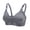 Grey, variant on fartey Post Surgery Everyday Bras for Women Front Closure Mastectomy Support Bra Breathable Cotton Wirefree Bralettes with Adjustable Straps Medium Support Bralette Bra