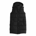 thumbnail image 4 of LOVZFMLL Winter Jackets for Women, Long Sleeveless Puffer Vest with Hood and Pockets, 4 of 4