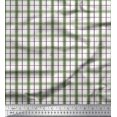 thumbnail image 2 of Soimoi Pink Moss Georgette Fabric Window Pane Check Decor Fabric Printed Yard 42 Inch Wide, 2 of 3