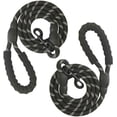 thumbnail image 1 of Strong Nylon Dog Leash Rope with Comfortable Padded Handle Training Lead for Medium and Large Breeds Dogs - Heavy Duty 5ft Long (Black), 1 of 7