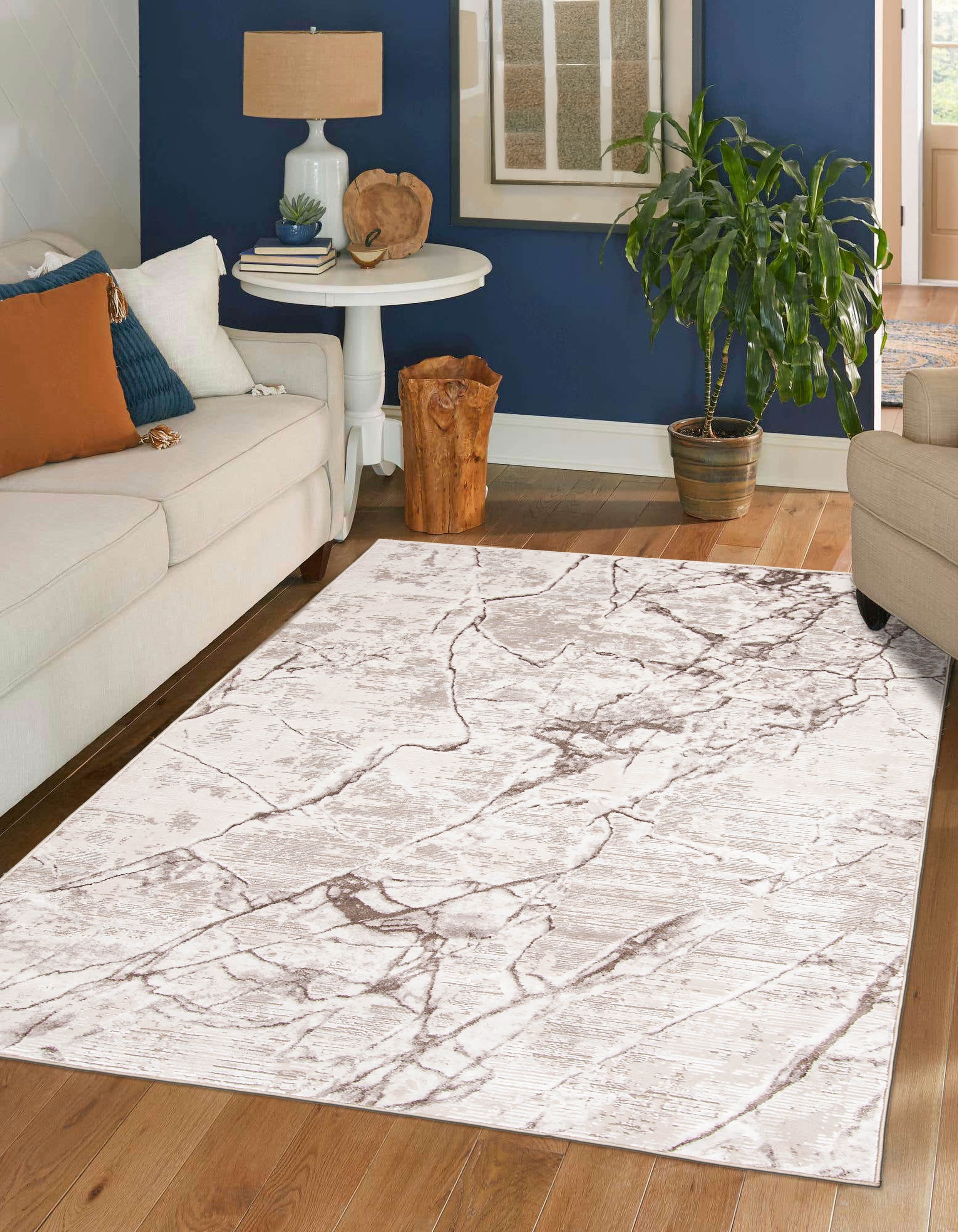 ECARPET Helix Tapis Contemporain / Moderne pour Salon, Chambre, Salle A Manger, Entrée, Couloir et Plus Encore.