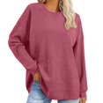 thumbnail image 1 of Timegard Chandails pour Femmes Surdimensionnés Tricotés à Col Rond à Manches Longues Chandails à Enfiler Décontractés Amples et Confortables Blouses, 1 of 6