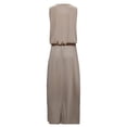 thumbnail image 5 of Leutsin Robe d'Été Décontractée pour Femme Grande Taille Robe d'Été Aguichant pour Femme Sans Manches à Col Rond avec Fente, 5 of 5