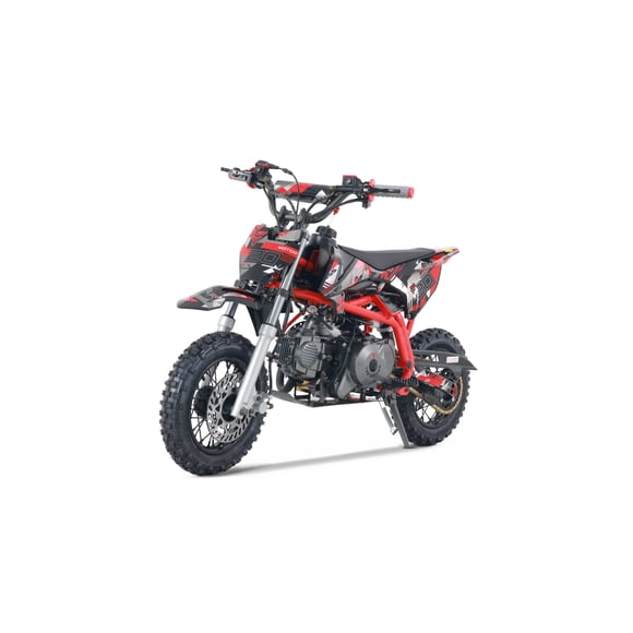 TAO MOTOR 107cc DB-20 KIDS GAS DIRT BIKE automatic engine Electric Start 10inch wheels (Assembly Required), Red