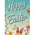 thumbnail image 4 of Floral Themed Happy Easter Banner with Bunny Element Party Decoration Background Backdrop for Easter Celebrations Party Decorations Photography Props Easter Events, 4 of 4