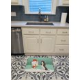 thumbnail image 3 of Carolines Treasures CK2074RUG Brown English Springer Spaniel Snowman Christmas Machine Washable Memory Foam Mat, 3 of 4