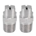 thumbnail image 1 of 2 Pcs Embout de Pulvérisation pour Ventilateur Plat en Acier Inoxydable, Grande Résistance, Durable, Débit d'Eau Réglable, Buse d'Atomisation à Large Angle 95°, 1 of 14