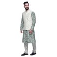 thumbnail image 2 of Atasi Printed Long Sleeve Classic Ethnic Kurta Pyjama Set For Mens Casual Wear, 2 of 5