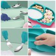 thumbnail image 3 of Miangastore 1 Set Baby Divided Plate Dish Baby Silicone Meal Plate Training Tableware, 3 of 8