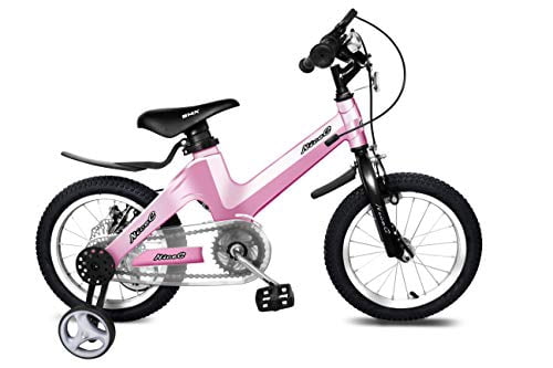 Nice C BMX Kids Bike with Dual Disc Brake for Boy and Girl 12-14-16-18 inch Training Wheels (Princess Pink, 14 inch)