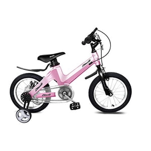 Nice C BMX Vélo enfant avec double disque de frein et fille 12-14-16-18 pouces roues d'entraînement (Princess Rose pour garçon, 14 de pouce)