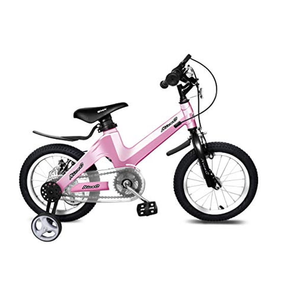Nice C BMX Kids Bike with Dual Disc Brake for Boy and Girl 12-14-16-18 inch Training Wheels (Princess Pink, 14 inch)