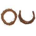 thumbnail image 1 of 2 Pcs Couronne en Rotin en Forme de Lune Fait Main pour Bricolage, 1 of 8