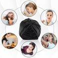 thumbnail image 4 of maskred Ample Space Satin Bonnet Comfortable And Exquisite Craft For Hair Care Large Black 1Set, 4 of 6