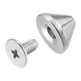 thumbnail image 5 of Unique Bargains 9x6mm Screw Back Rivets Solid Leather Studs Silver Tone 50 Sets, 5 of 5