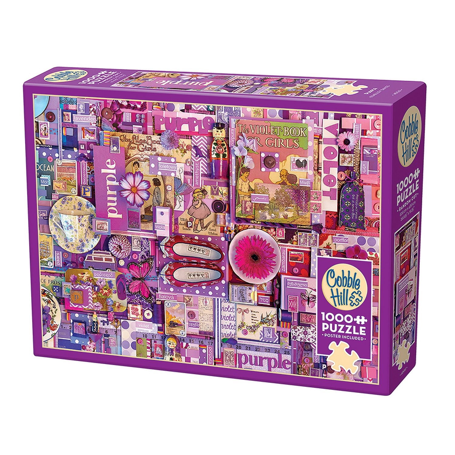 Cobble Hill Jigsaw Puzzle - Purple, 1000 Piece Puzzle