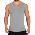 thumbnail image 1 of Chbgutlmr Mens Workout Tops Ribbed Scoop Neck Sleeveless Muscle Tees Fitting Sportwear Gym Tank Tops, 1 of 4