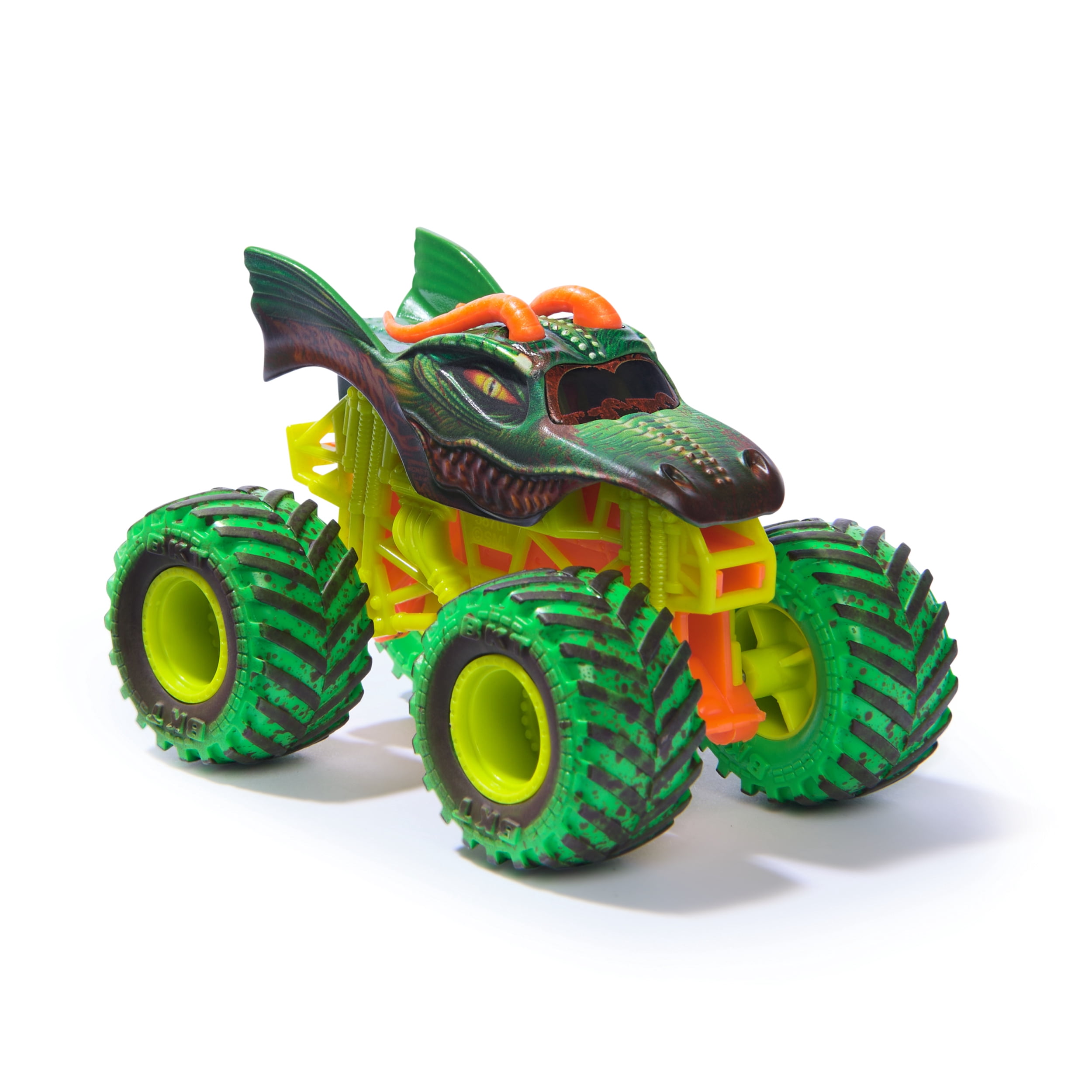 Monster Jam Mud Blasters, Monster truck Monster Jam Dragon qui change de couleur, véhicule en métal moulé à l'échelle 1:64, jouets pour garçons et filles à partir de 3 ans