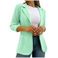 thumbnail image 3 of QIPOPIQ Vestes Décontractées pour Femmes, Ouverture Frontale, Manches Longues, Col à Revers, Veste de Travail/bureau, Liquidation, 3 of 7