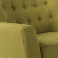 thumbnail image 3 of Mill Lane Chair in Green Fabric with Coffee Legs, 3 of 6