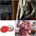 thumbnail image 5 of Unique Bargains 20pcs 40L Fabric Cloth Covered Button 25mm Round Metal Shank Sewing Buttons for Suits Dress Blouses, Red, 5 of 5
